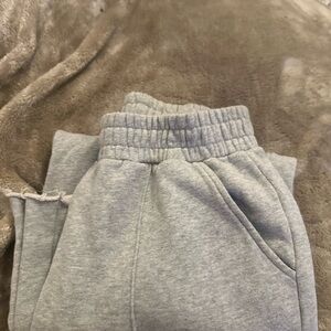Grey urban outfitters wide leg sweatpants